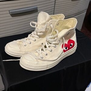 Converse Chuck Taylor Hi x CDG Comme Des Garçons Play White (150205C) Unisex